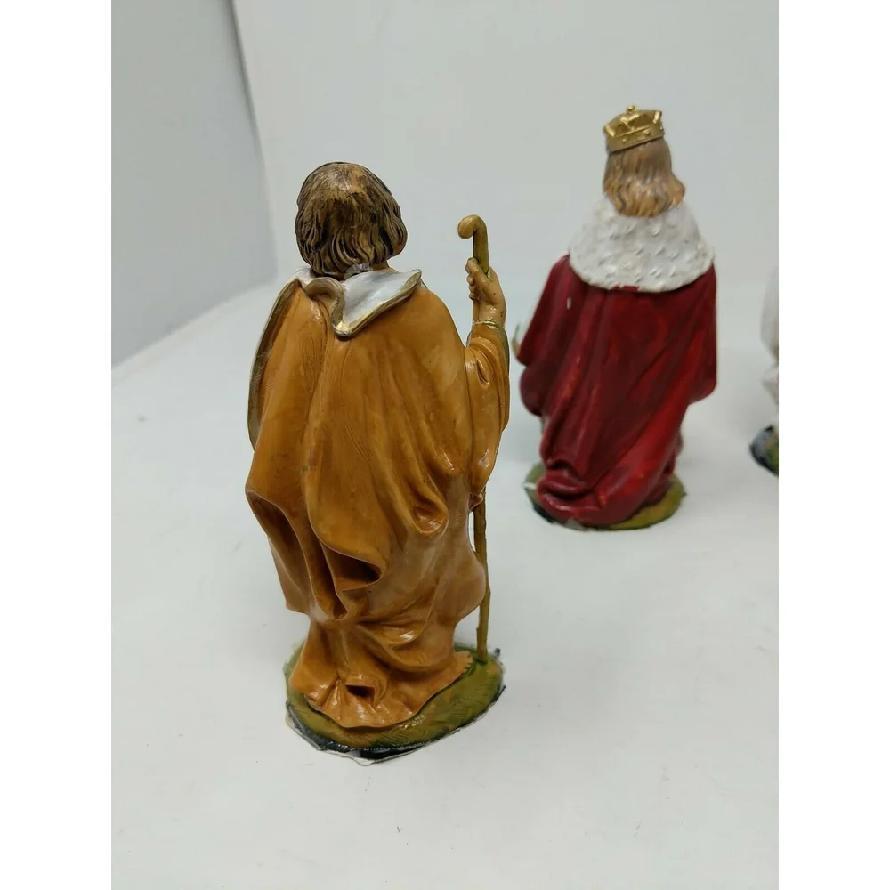 Vintage Lello Italy 6 Piece Nativity Set Wise MenLarge 5